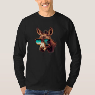 Donkey Face with Sunglasses T-Shirt