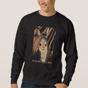 Donkey Farm Animal Face Farmer Donkey Sweatshirt