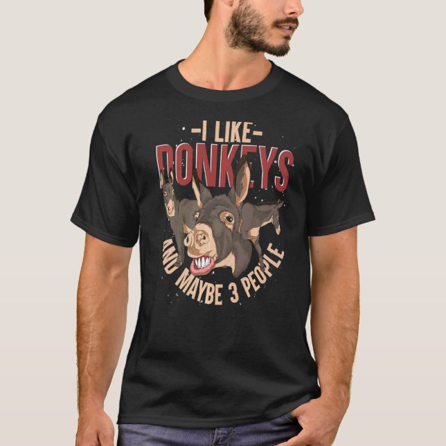 Donkey  Farm Animal  Farmer  Donkey  1 T-Shirt (Front)