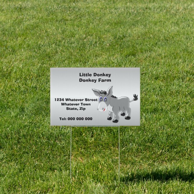 Donkey Farm Custom Sign (Insitu)
