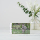 Donkey Farming, Services or Boarding Business Card (Standing Front)
