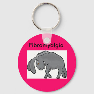donkey, Fibromyalgia Keychain