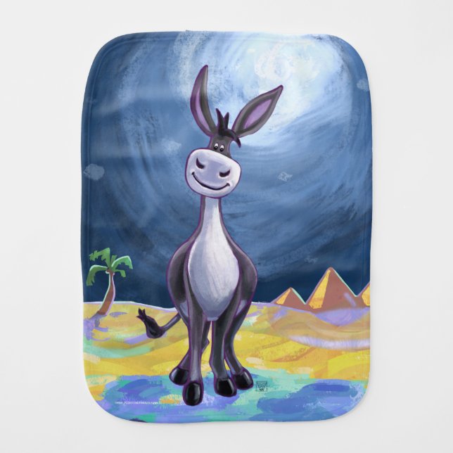 Donkey Gifts & Accessories Burp Cloth (Front)