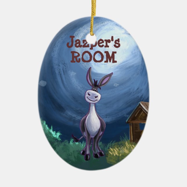 Donkey Gifts & Accessories Ceramic Ornament (Front)
