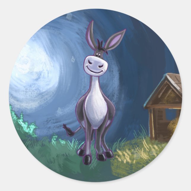 Donkey Gifts & Accessories Classic Round Sticker (Front)