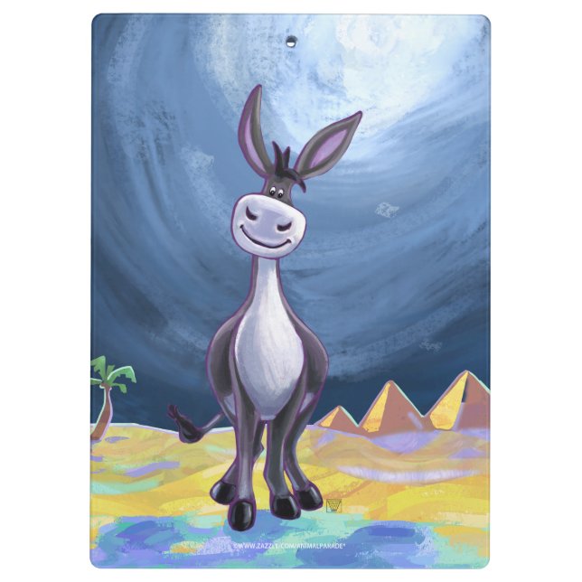 Donkey Gifts & Accessories Clipboard (Back)