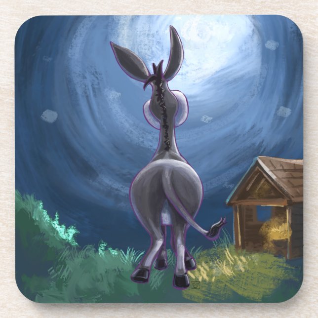 Donkey Gifts & Accessories Coaster (Front)