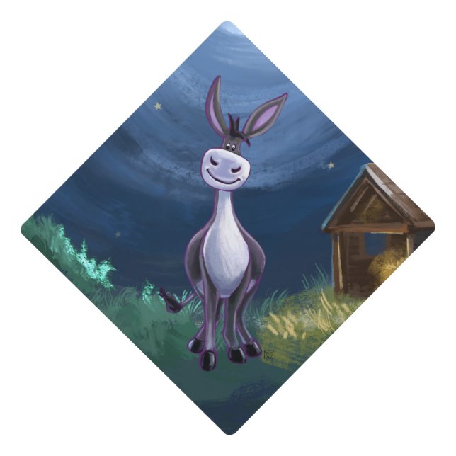 Donkey Gifts & Accessories Graduation Cap Topper (Front)
