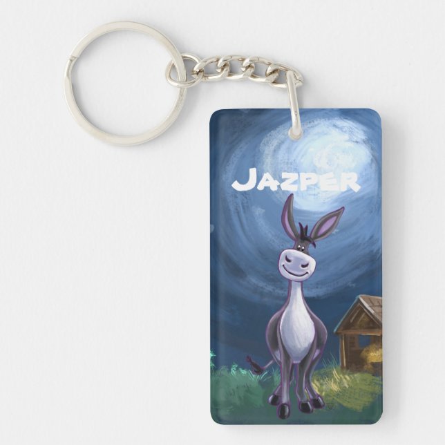 Donkey Gifts & Accessories Keychain (Front)