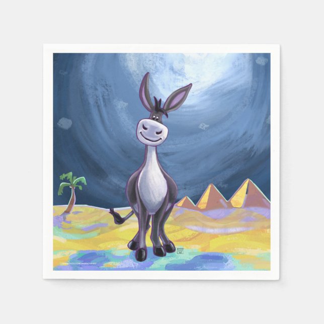 Donkey Gifts & Accessories Napkins (Front)