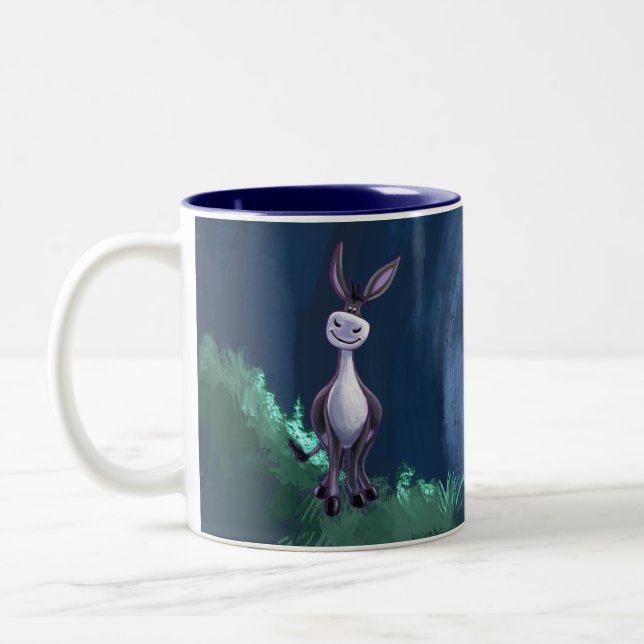 Donkey Gifts & Accessories Two-Tone Coffee Mug (Left)