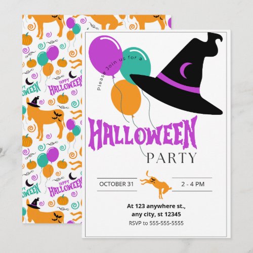 Donkey Halloween Party Invitation