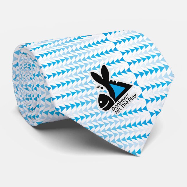 DONKEY !!! HIT THE PLAY BY MASANSER PIXELAT NECK TIE (Rolled)