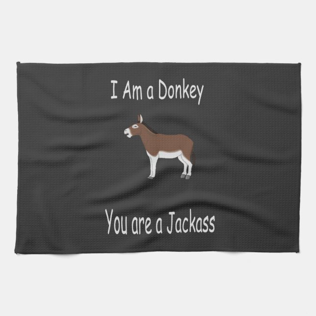 Donkey Humor Kitchen Towel (Horizontal)