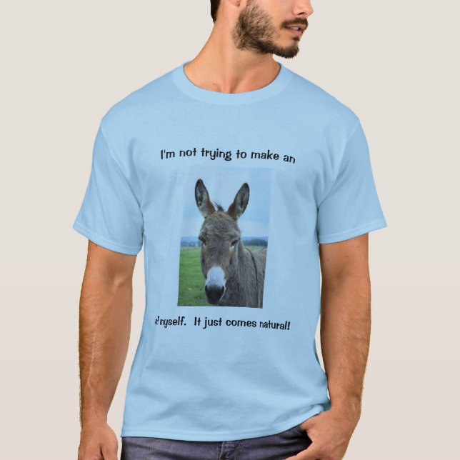 "Donkey Humor" T-shirt for men (Front)