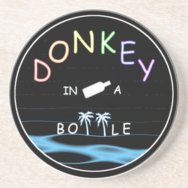 Donkey In A Bottle Coaster (Front)