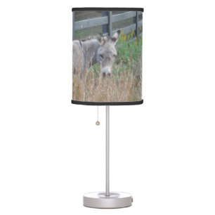 Donkey in an Autumn field Table Lamp