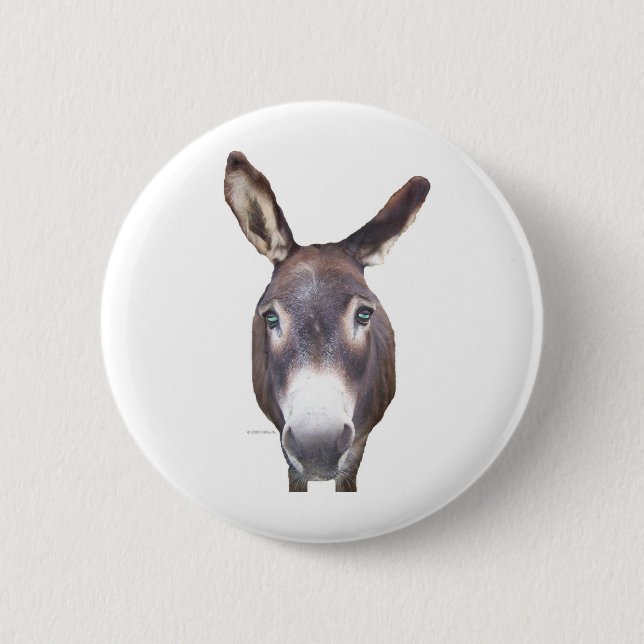 Donkey In Your Face Button (Front)