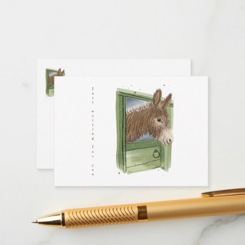Donkey Invitation _ Cute _  Just waiting for you 