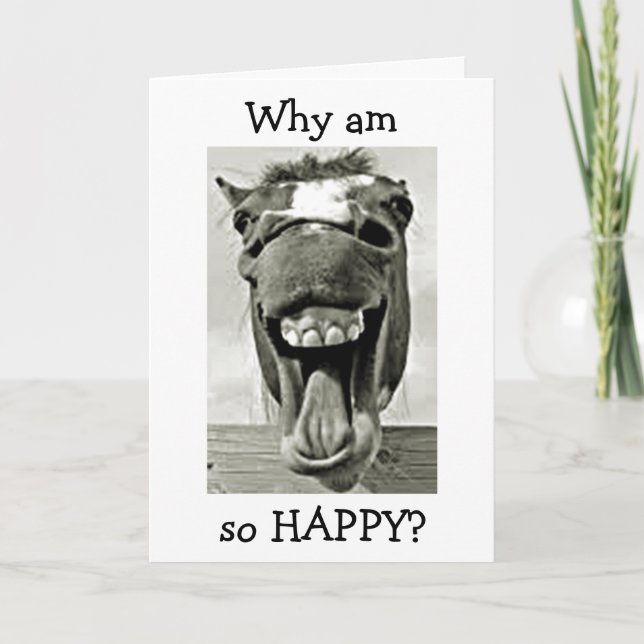 DONKEY IS "HAPPY" THAT "YOU ARE MY "DAD" CARD (Front)