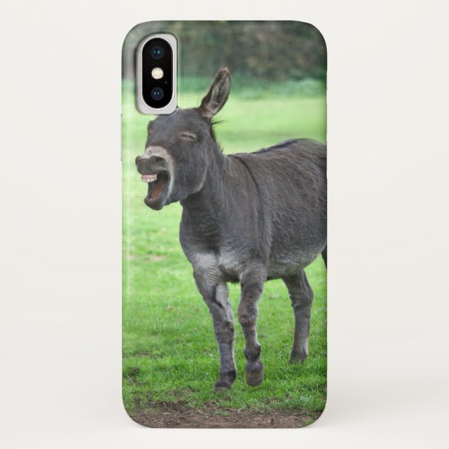 Donkey Laugh iPhone X Case (Back)