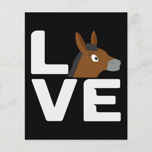 Donkey Love Donkeys Lover Flyer