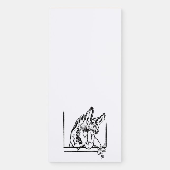 Donkey Love Magnetic Notepad (Front)