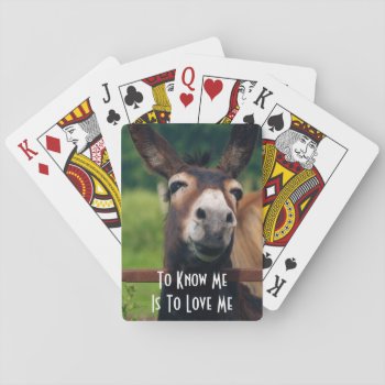 Donkey Love Playing Cards by tyounglyle at Zazzle