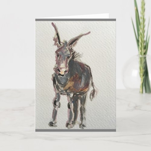 Donkey Lover Blank Card