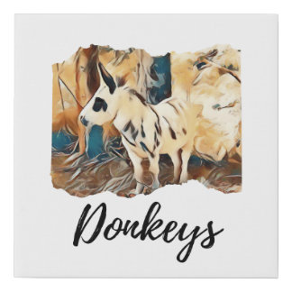 Donkey Lover Canvas wall art Picture home decor