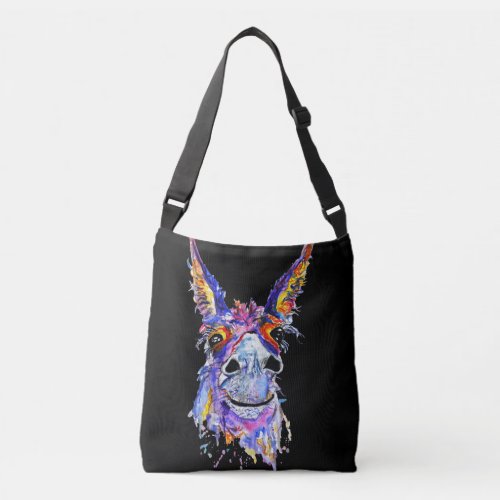 Donkey Lover Gift Wonderful Artistic Donkey Crossbody Bag