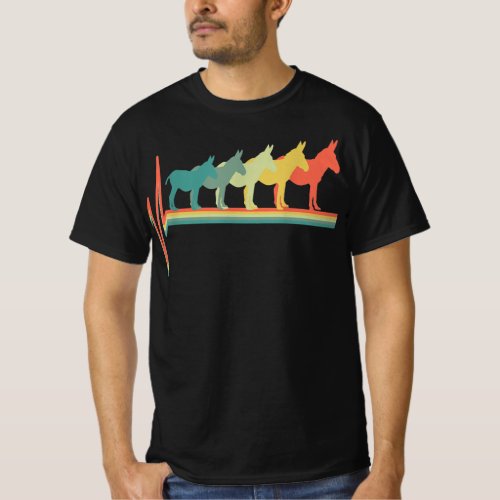 donkey lover heartbeat  gift T_Shirt