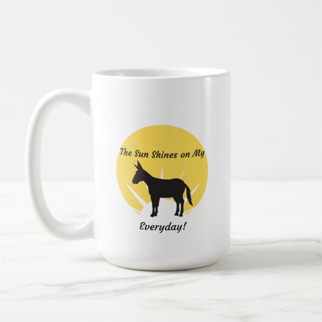 Donkey lover large coffee mug! mug (Left)
