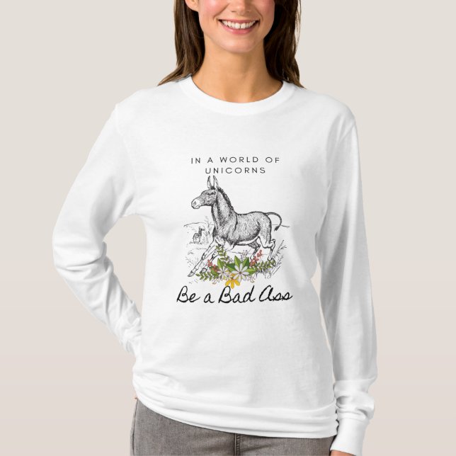 Donkey lover long sleeve t-shirt (Front)