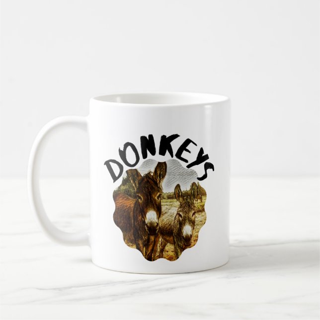 Donkey lovers gift Coffee Mug (Left)