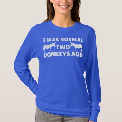 Donkey Mom Donkey Owner Funny Farm Animal Lover T_Shirt