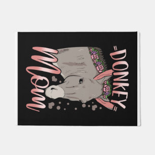 Donkey Mom Gift For Owner Donkey Mom Doormat