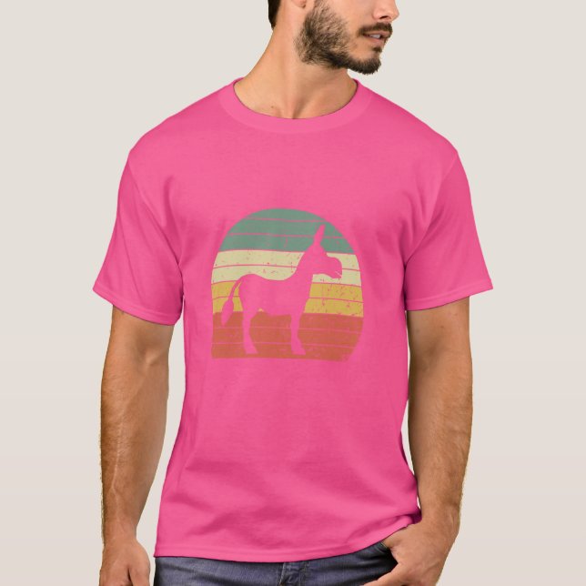 Donkey Mule Horse Animal Lover T-Shirt (Front)