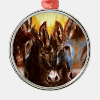 Donkey of the BLM Metal Ornament