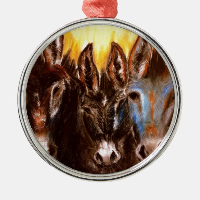 Donkey of the BLM Metal Ornament (Front)