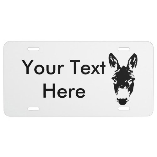 Donkey or Mule Graffiti Drawing Street Tag Art License Plate