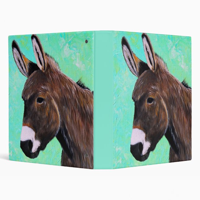 Donkey Painting 3 Ring Binder (Background)