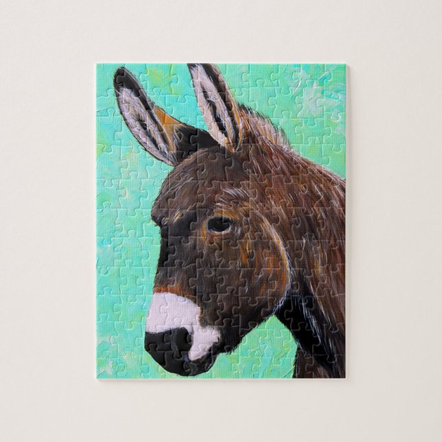 Donkey Painting Jigsaw Puzzle (Vertical)