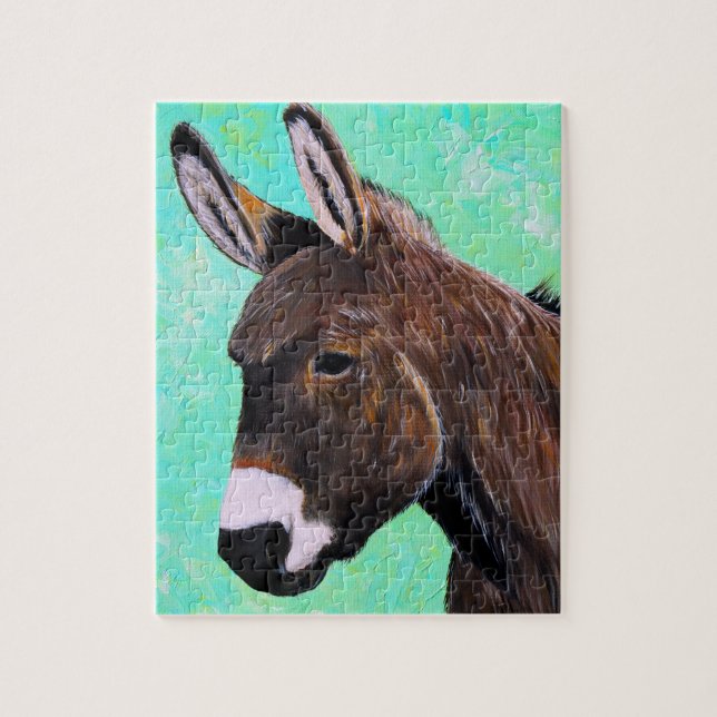 Donkey Painting Jigsaw Puzzle (Vertical)