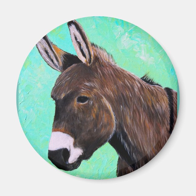 Donkey Painting Magnet (Front)