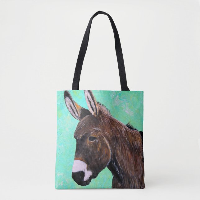 Donkey Painting Tote Bag (Front)