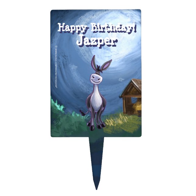 Donkey Party Center Cake Topper (Front)