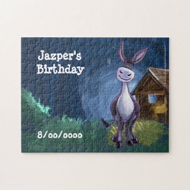 Donkey Party Center Jigsaw Puzzle (Horizontal)