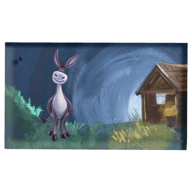 Donkey Party Center Place Card Holder (Front)