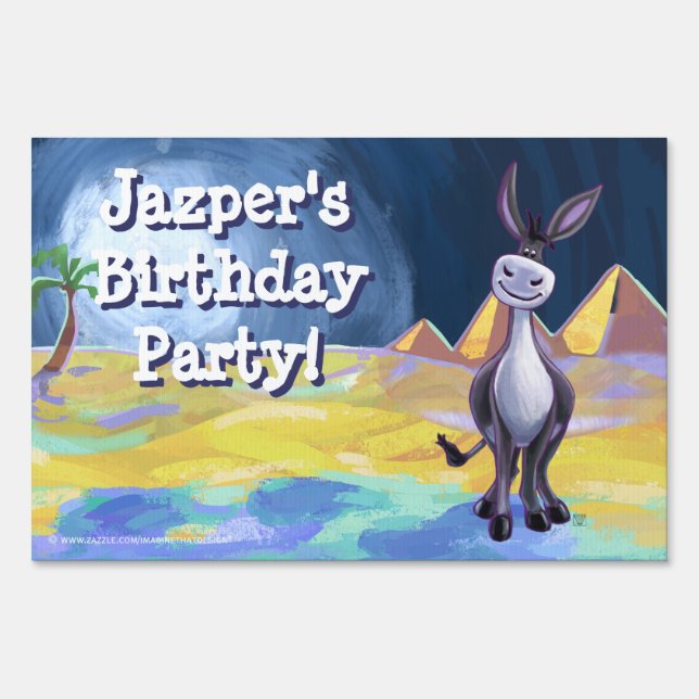 Donkey Party Center Sign (Front)